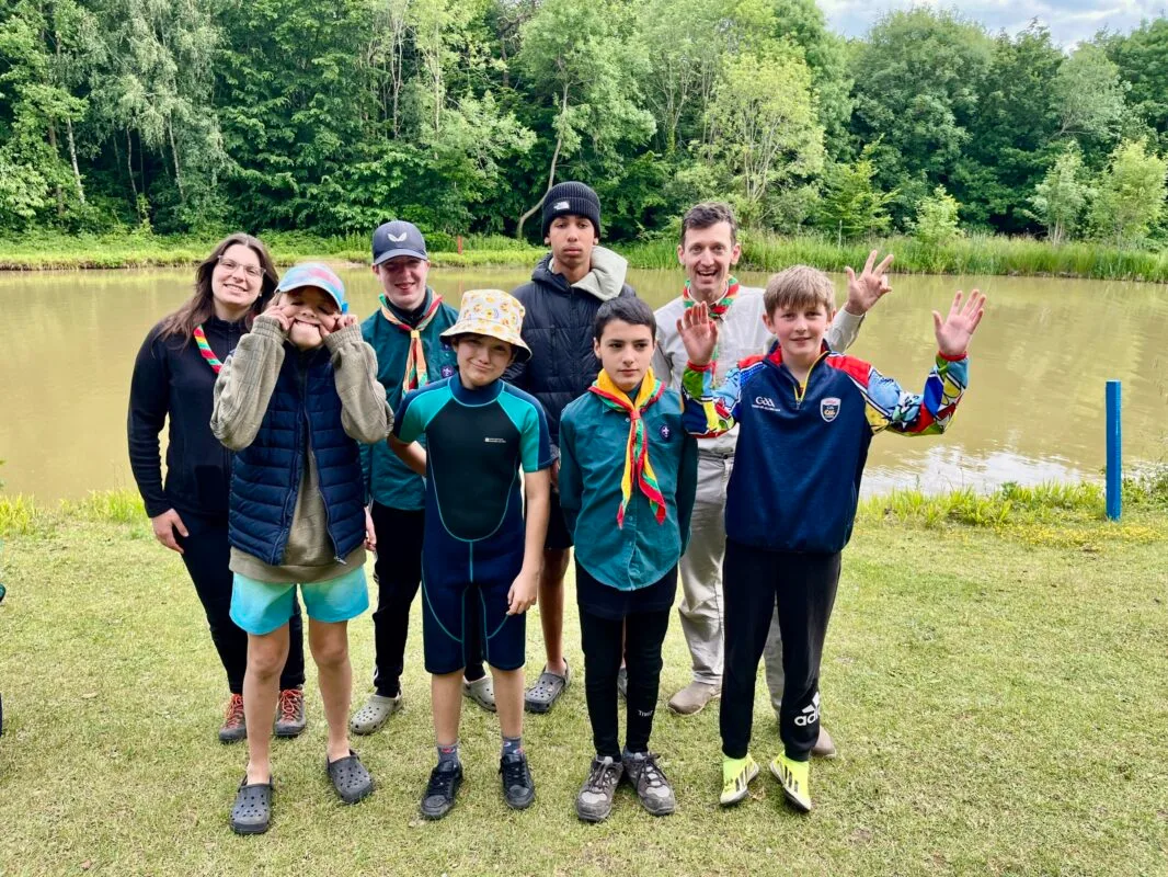 Scouts at Thriftwood Scout Campsite in Essex